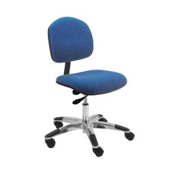 Fabric Chair Desk H and Aluminum Base, 17"-22" H  Single Lever Control